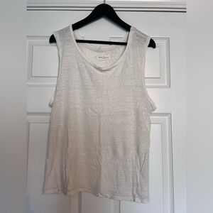 Imogene + Willie / sz. small / natural linen cotton muscle tee